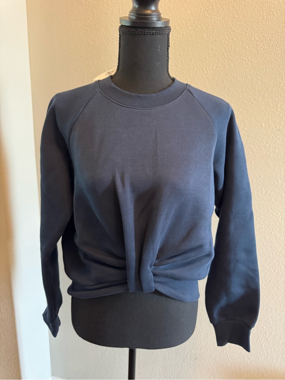 Banana Republic Navy crop sweatshirt NWT